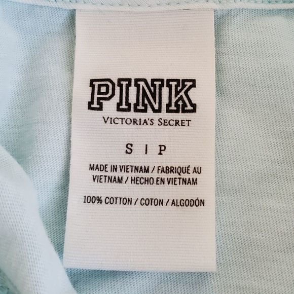 Victoria Secret PINK Blue Pullover Hoodie Top Size Small - Picture 7 of 7